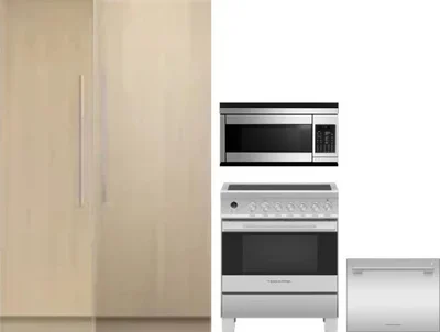5 Piece Package Includes Refrigerator, Freezer, Range, Microwave And Dishwasher